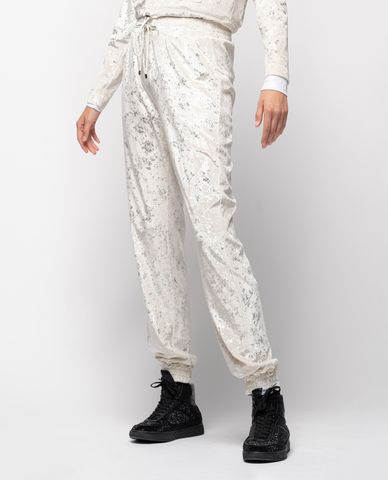  PINKO - Quần jogger nữ lưng thun Laminated Print 