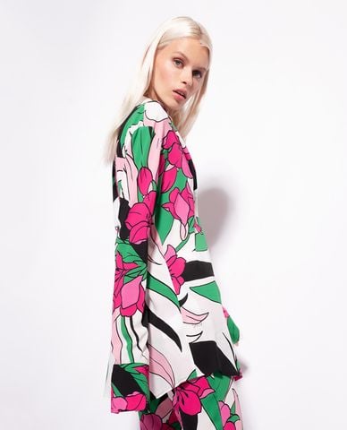  PINKO - Áo sơ mi nữ cổ bẻ tay dài Cruciale 