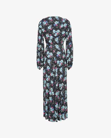  PINKO - Đầm midi cổ chữ V tay dài Sanagasta 