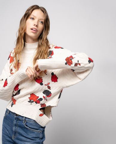  PINKO - Áo len nữ cổ lọ tay dài Ninfeo 