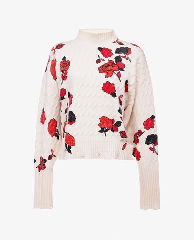  PINKO - Áo len nữ cổ lọ tay dài Ninfeo 