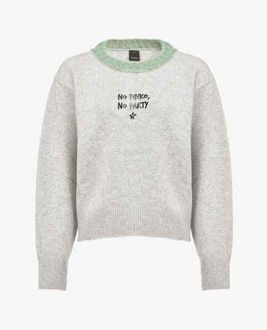  PINKO - Áo sweatshirt nữ tay dài No Pinko No Party 