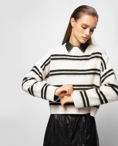  PINKO - Áo len nữ tay dài phom suông Barbera 