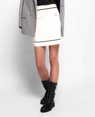  PINKO - Chân váy mini phối nút kim loại Santander 