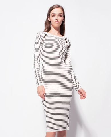  PINKO - Đầm midi dệt kim phom ôm Aperitivo 