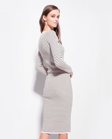  PINKO - Đầm midi dệt kim phom ôm Aperitivo 