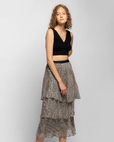  PINKO - Chân váy midi xếp nếp Lanciare 