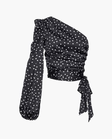  PINKO - Áo kiểu nữ lệch vai tay dài Thira 