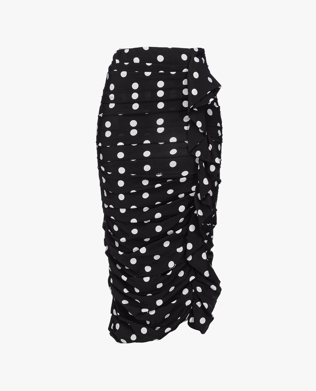 PINKO - Chân váy bút chì midi họa tiết chấm bi nữ tính