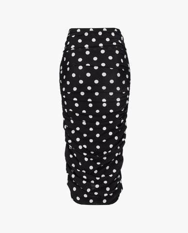  PINKO - Chân váy bút chì midi họa tiết chấm bi nữ tính 