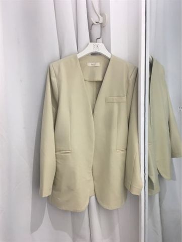  Áo khoác blazer không cổ Nhakholiti-made - AKTK046 