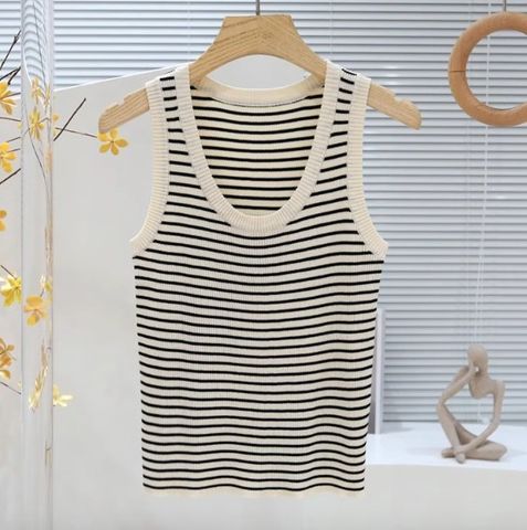  Áo tanktop basic thun dệt cổ chữ U SUWEA - Nhakholiti - AT2545 