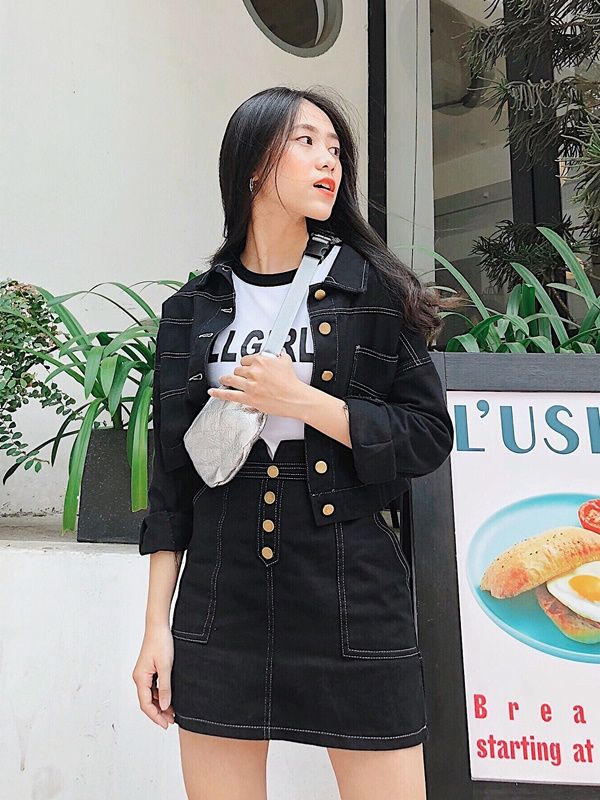 sét áo khoác kèm chân váy giá tốt Tháng 7 2023  Mua ngay  Shopee Việt Nam