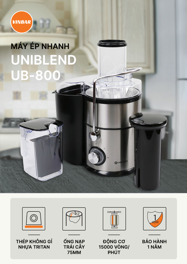 MÁY ÉP NHANH UNIBLEND UB - 800