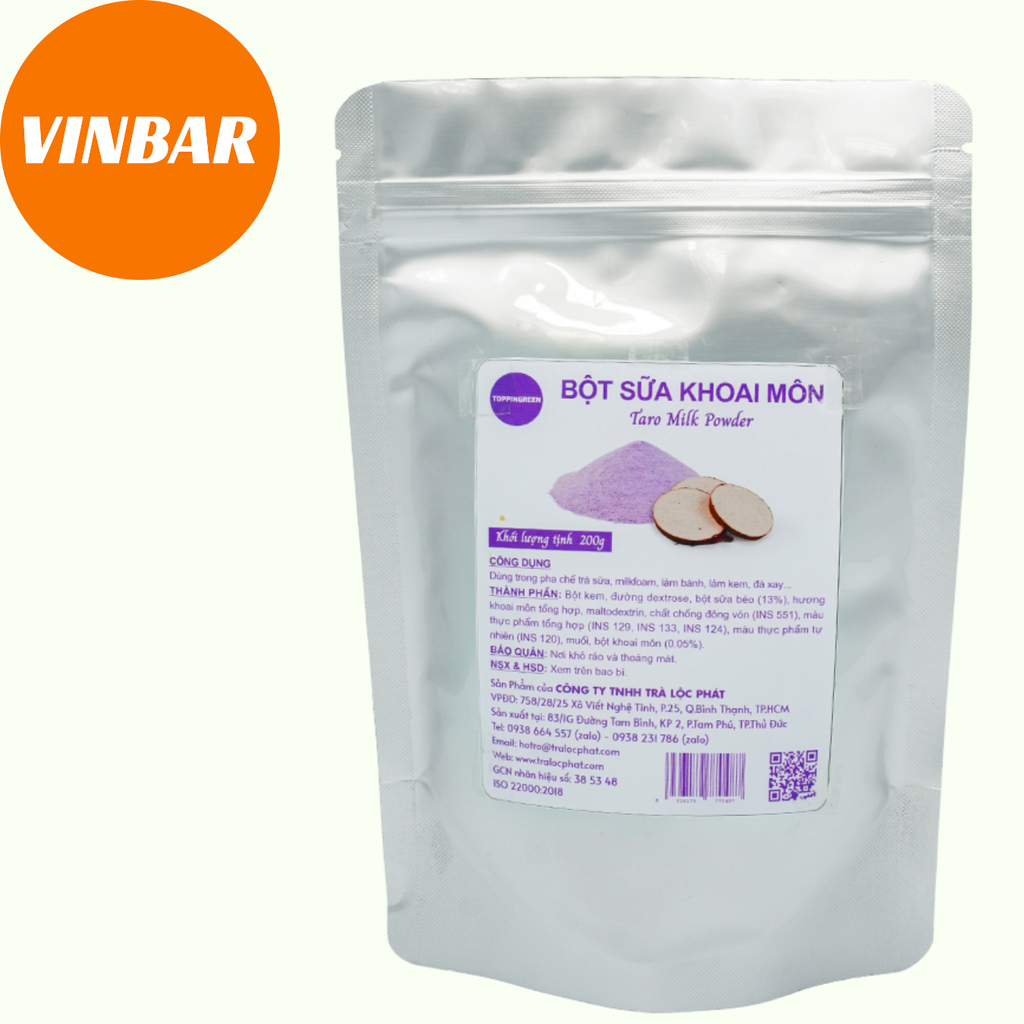 BỘT SỮA KHOAI MÔN TOPPINGREEN 200GR