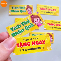 IN PHIẾU TÍCH LŨY ĐIỂM 2CM X 5,4CM ( BÁN 100 CÁI/LẦN)