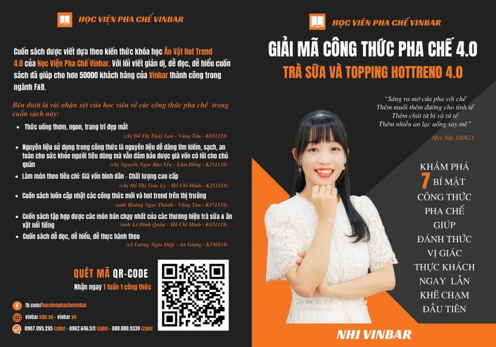 SÁCH TRÀ SỮA & TOPPING HOTTREND 4.0
