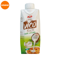 BỘT CỐT DỪA VICO RICH NGUYÊN CHẤT 330ML (24 HỘP/THÙNG)