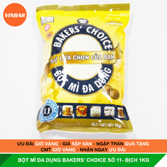 BỘT MÌ ĐA DỤNG BAKERS’ CHOICE SỐ 11- BỊCH 1KG