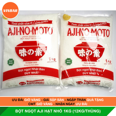 BỘT NGỌT AJI HẠT NHỎ 1KG (12KG/THÙNG)