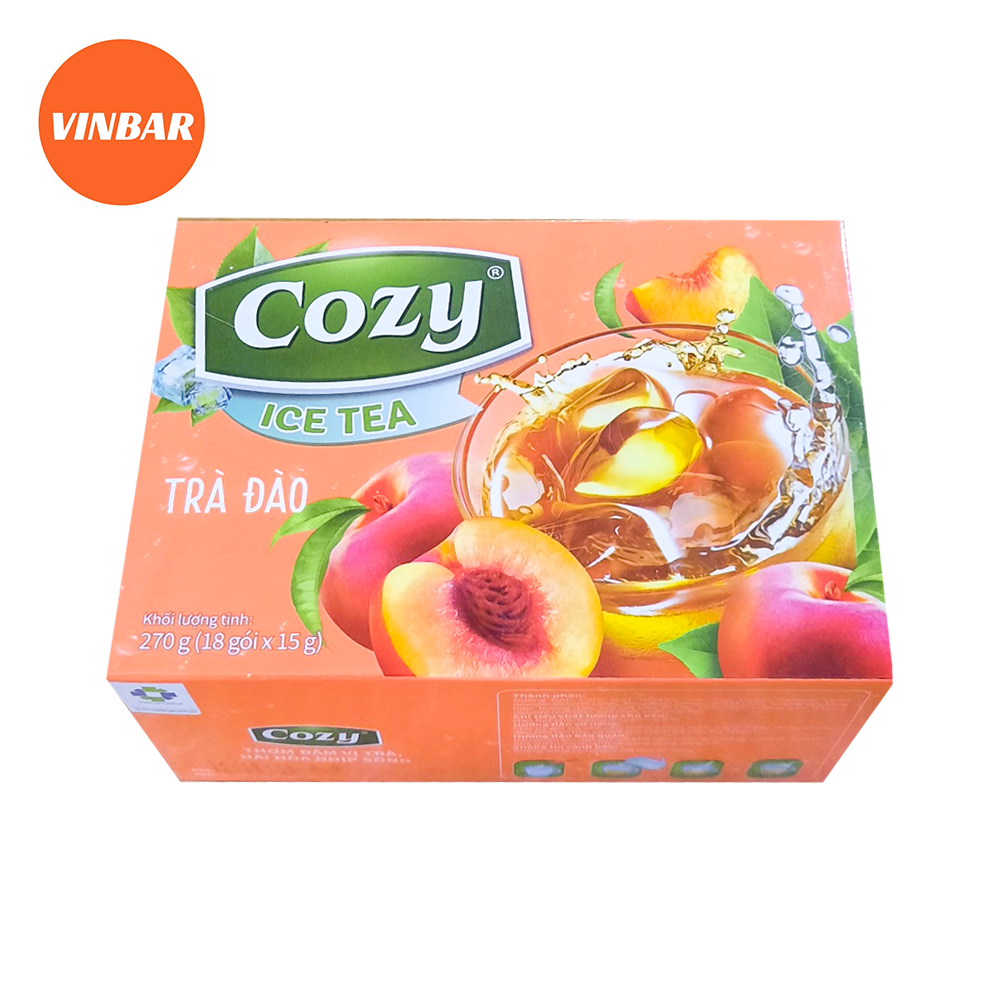 TRÀ COZY ĐÀO HÒA TAN HỘP 18 GÓI (30 HỘP/THÙNG) | 0907.095.295 ...