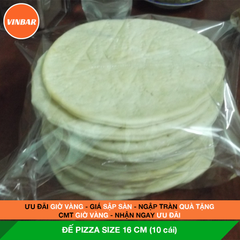 ĐẾ PIZZA SIZE 16 CM (GÓI 10 CÁI)