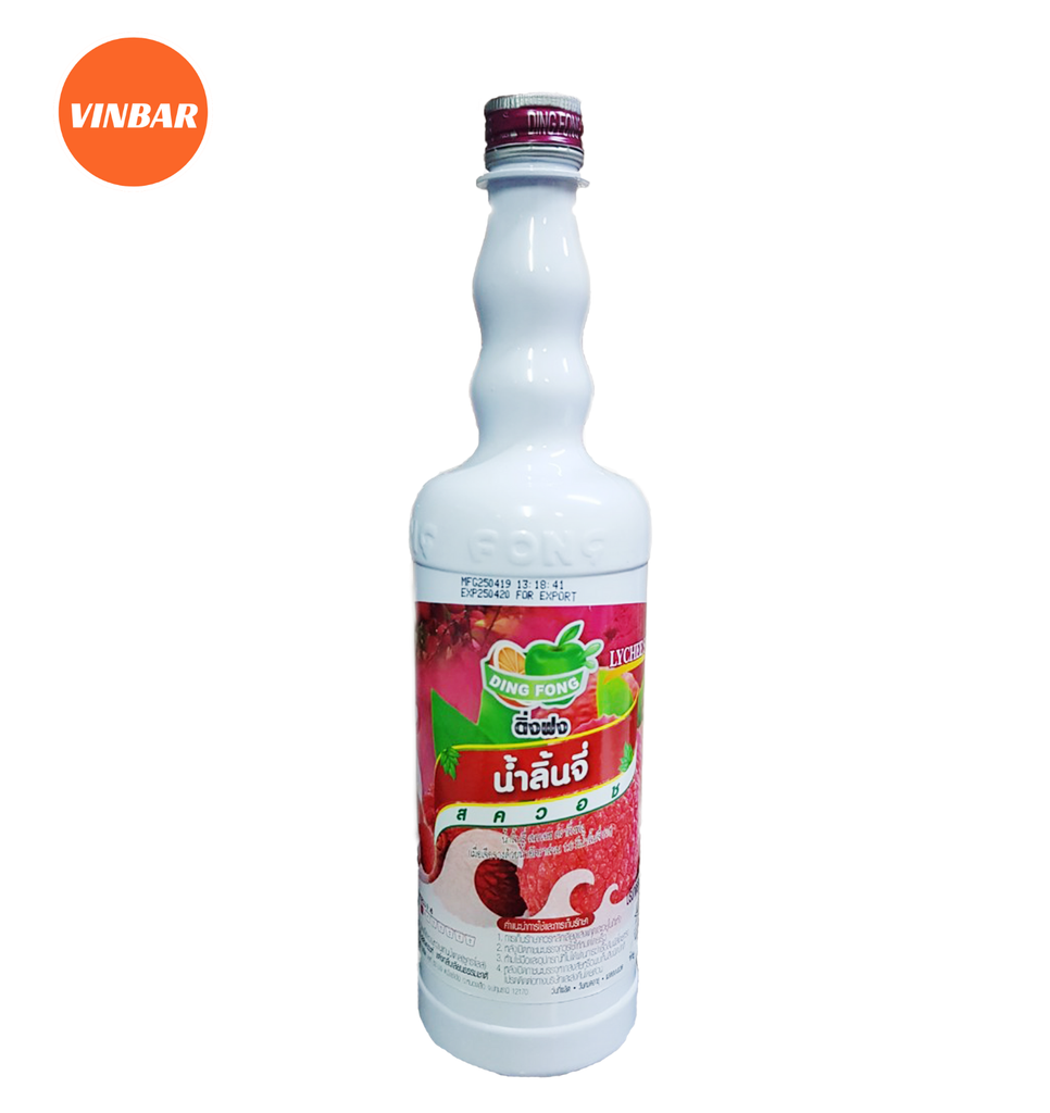 SIRO THÁI DING FONG VẢI CAO CẤP - CHAI 760ML