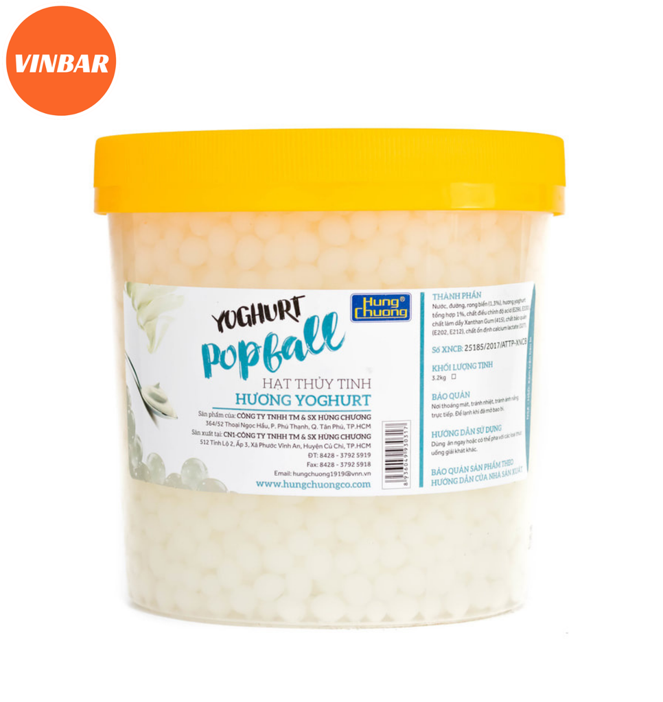 HẠT THỦY TINH YOGURT 3.2KG HÙNG CHƯƠNG