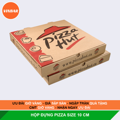 HỘP ĐỰNG PIZZA SIZE 10 CM 10 CÁI