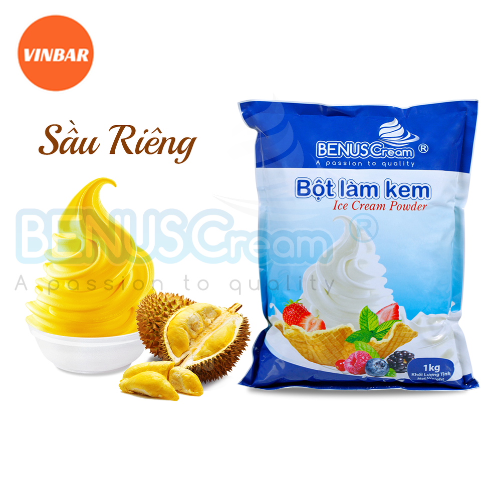 BỘT LÀM KEM TƯƠI BENUSCREAM VỊ SẦU RIÊNG