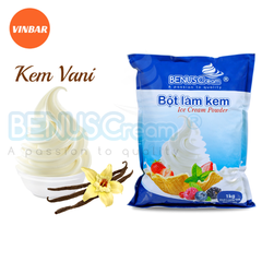 BỘT LÀM KEM TƯƠI BENUSCREAM VỊ VANI PHỔ THÔNG