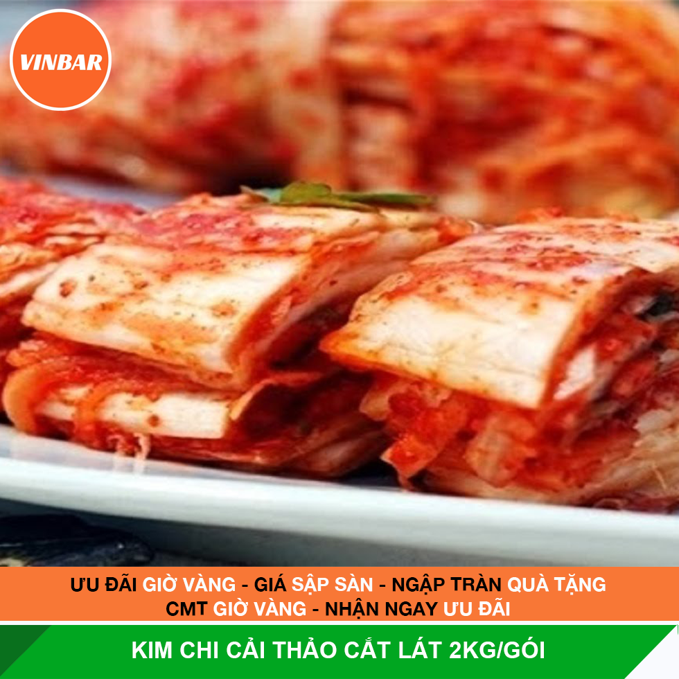 KIM CHI CẢI THẢO CẮT LÁT 2KG/GÓI