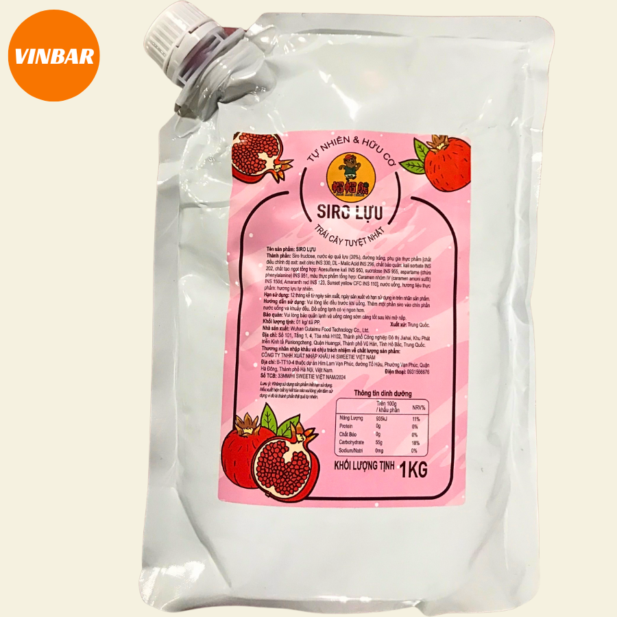SIRO LỰU MAO MAO 1KG (12 TÚI /THÙNG) - (TÚI)
