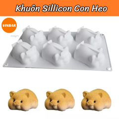 KHUÔN SILLICON HEO CON (6 CON)