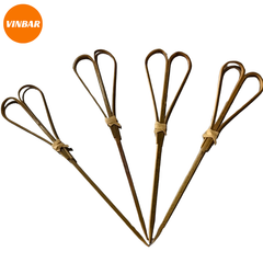 TĂM TRE DECOR TRÁI TIM MÀU TỰ NHIÊN - 12 CM (100 CÁI/GÓI)