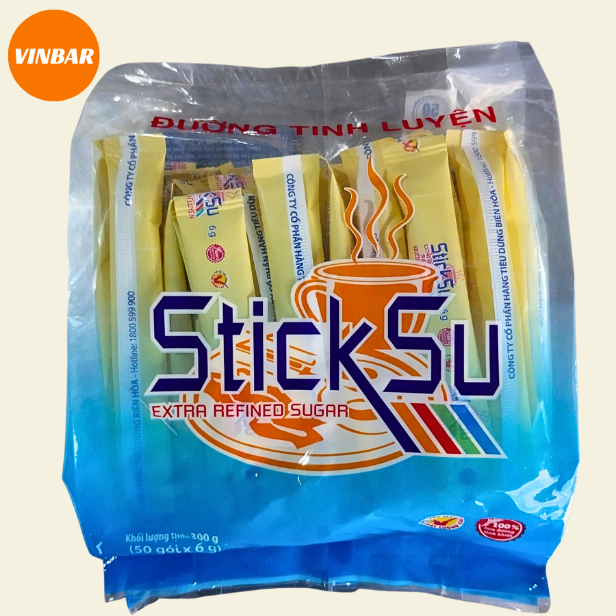 ĐƯỜNG QUE BIÊN HÒA STICKSU 6 GR X 50 GÓI/TÚI (30 TÚI/THÙNG) (TÚI)