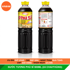 NƯỚC TƯƠNG PHÚ SĨ 500ML (24 CHAI/THÙNG)