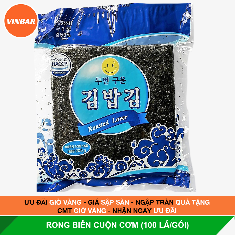 RONG BIỂN CUỘN CƠM (100 LÁ/GÓI)