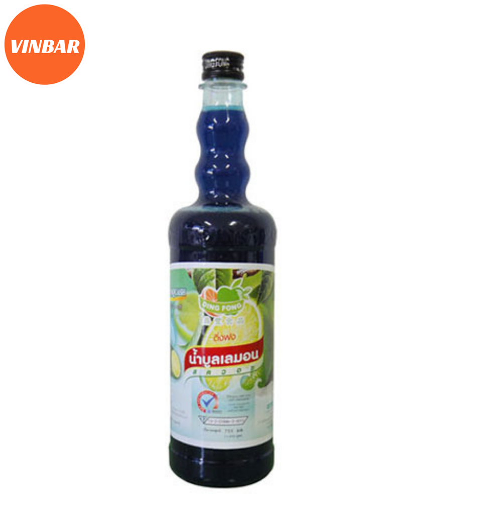 SIRO THÁI DING FONG VỎ CHANH CAO CẤP - CHAI 760ML