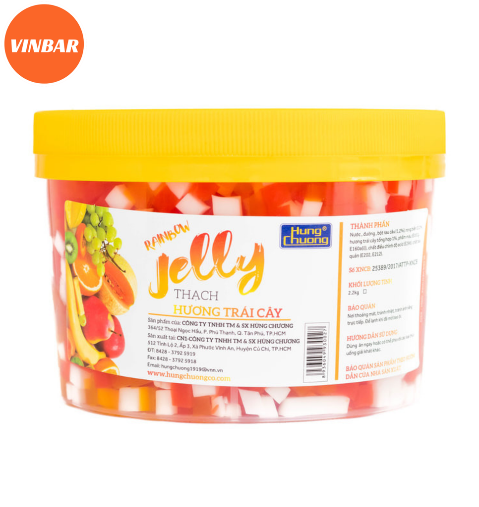 THẠCH JELLY TRÁI CÂY HÙNG CHƯƠNG 2.2KG