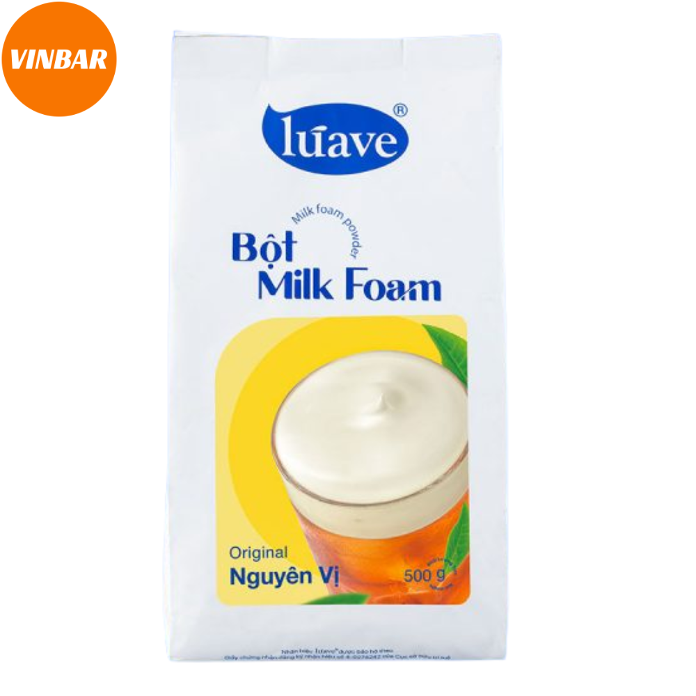 BỘT MILK FOAM NGUYÊN VỊ 500 GRAM - LÚAVE (20 GÓI/THÙNG)