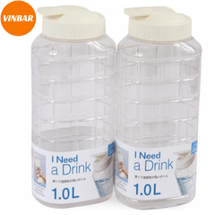 BÌNH NHỰA PET 1 LÍT ĐỰNG NƯỚC CÓ NẮP BẬT