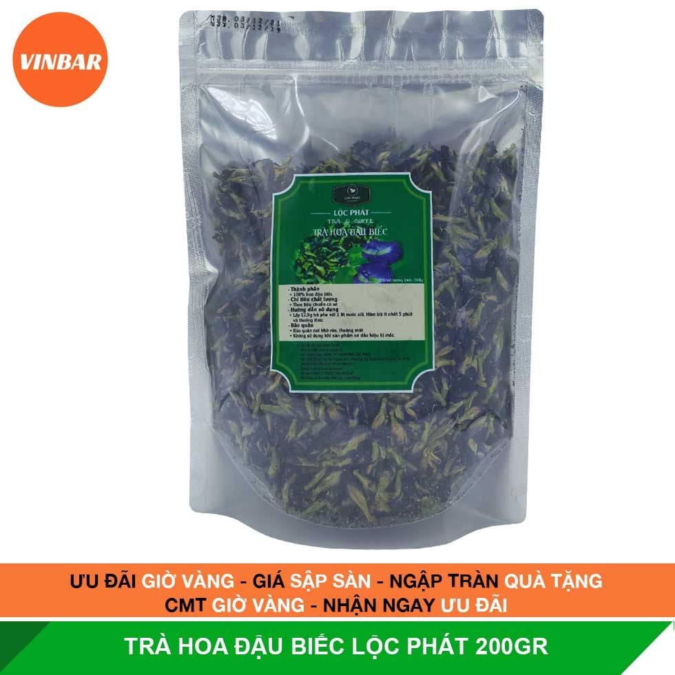 TRÀ HOA ĐẬU BIẾC LỘC PHÁT 200GR