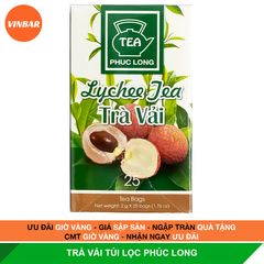 TRÀ TÚI LỌC PHÚC LONG VẢI 50GR (20 HỘP/THÙNG)
