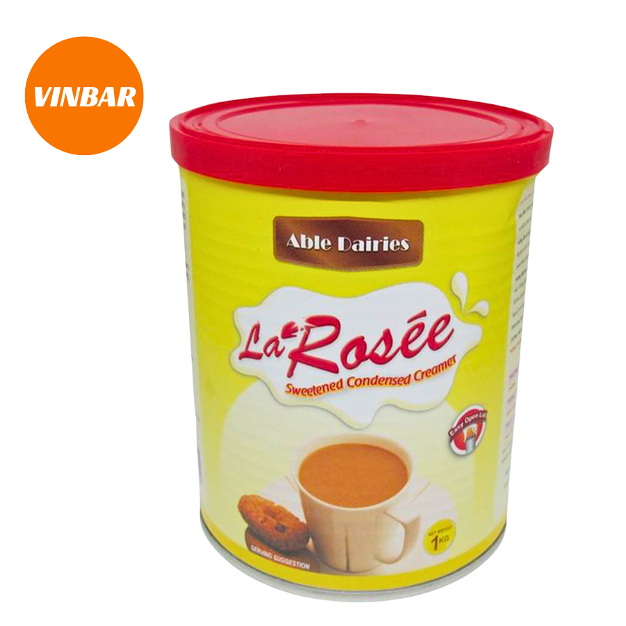 SỮA ĐẶC LA ROSEE 1KG CÓ NẮP KHUI (24 LON/THÙNG)