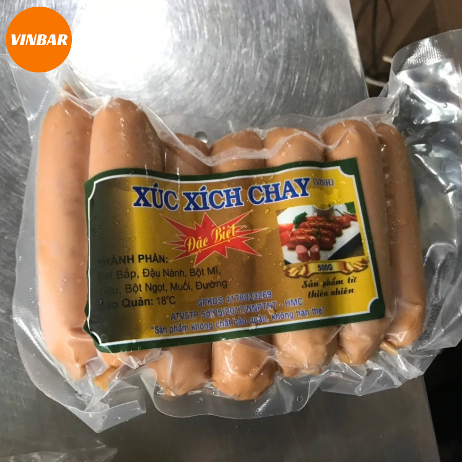XÚC XÍCH CHAY 500GR (12 CÂY/GÓI)