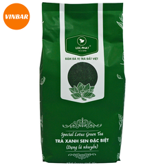 TRÀ XANH SEN ĐẶC BIỆT DẠNG LÁ NHUYỄN 1KG - LỘC PHÁT 1KG (12 GÓI/THÙNG)