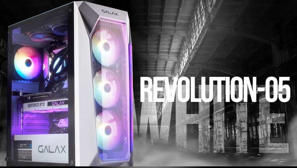 CASE GALAX REVOLUTION-05 (4 FAN RGB) WHITE