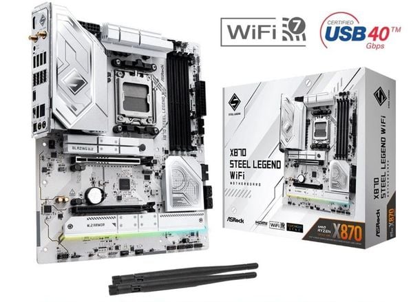 MAINBOARD X870 ASROCK STEEL LEGEND WIFI 7 NEW