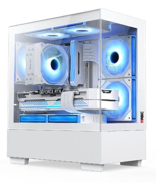 Thùng máy Case Magic MIX-Tower Trắng | M-ATX, CHƯA KÈM FAN NEW